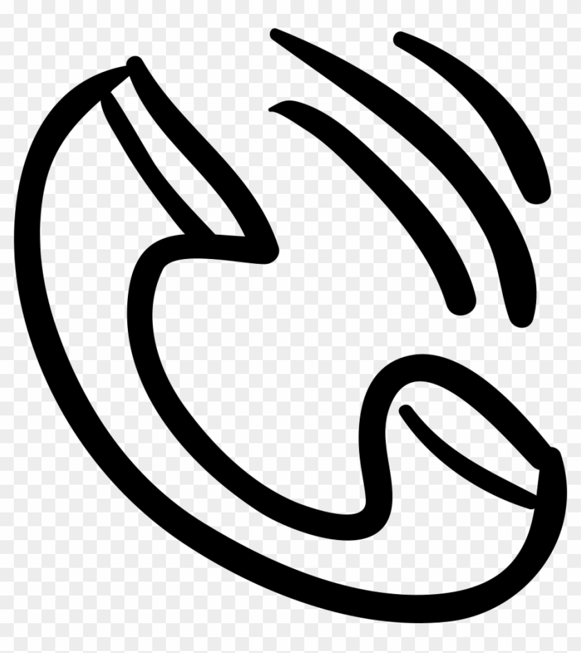 Drawn Phone Phone Icon - Hand Drawn Phone Icon Clipart
