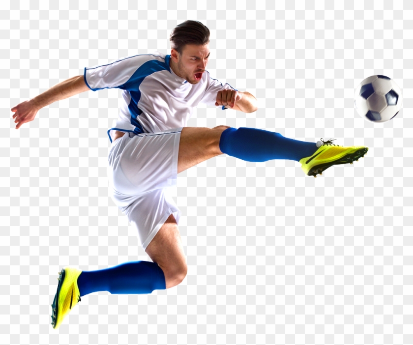 Football Kick Png - Soccer Player Kicking Ball Png Clipart #605041