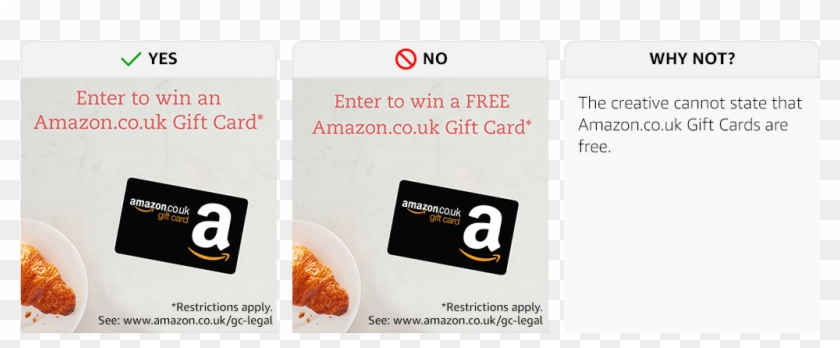 No Statements Can Refer To The Gift Card As “free”, - Amazon.com, Inc. Clipart