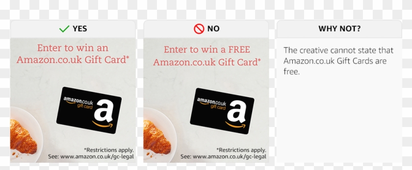 No Statements Can Refer To The Gift Card As “free”, - Amazon.com, Inc. Clipart #605335