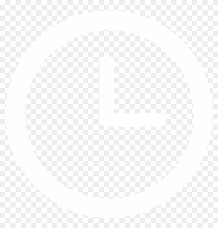 White Transparent Clock Logo Symbol - Johns Hopkins Logo White Clipart #605420