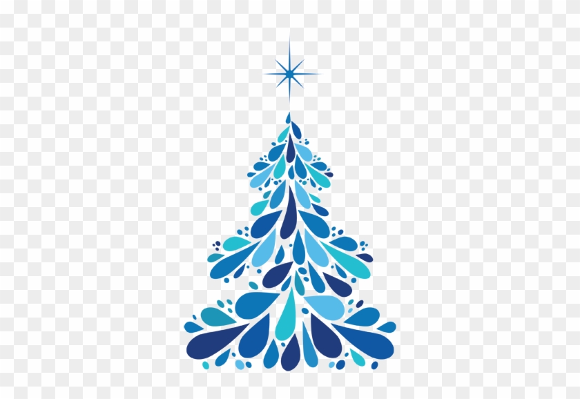 600 X 600 43 - Christmas Tree Clipart Blue - Png Download