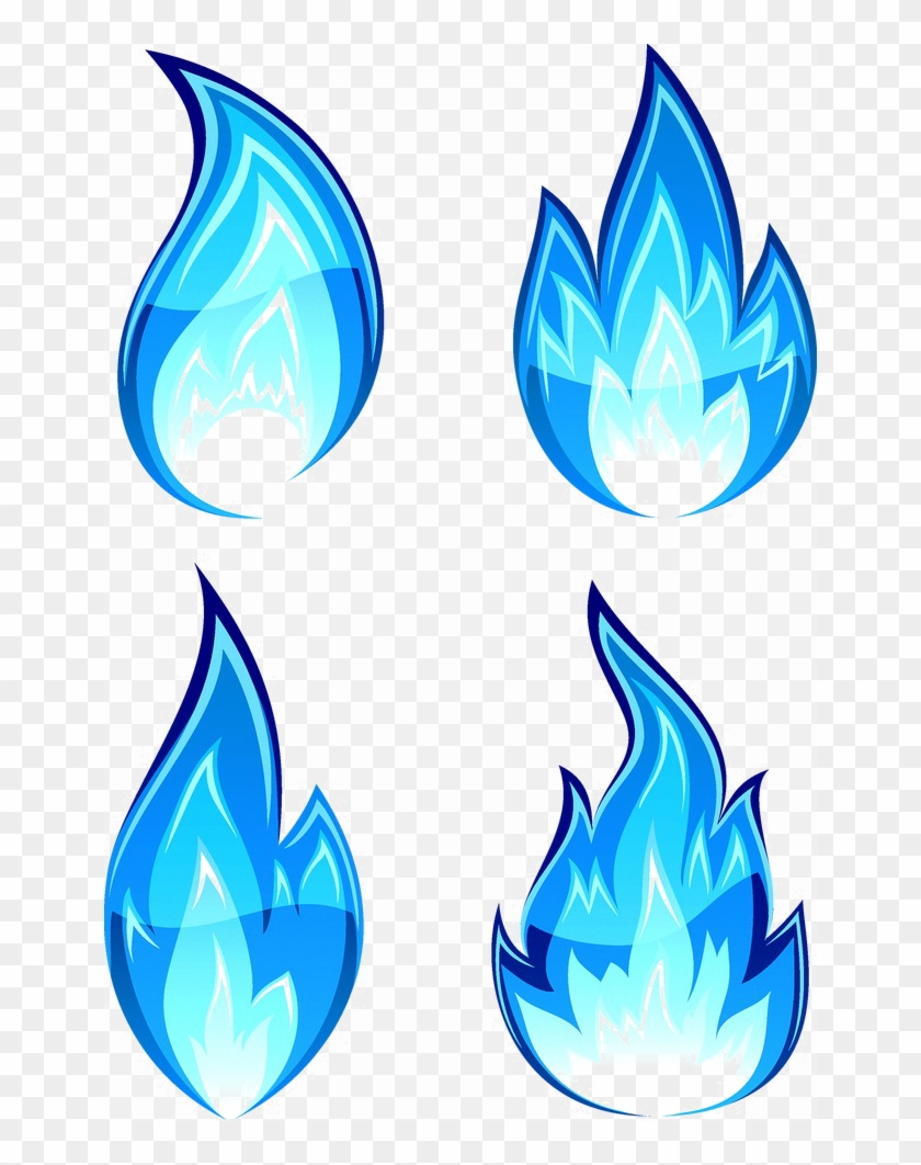 Blue Flame Png Download Image - Fire Drawing Clipart #605650