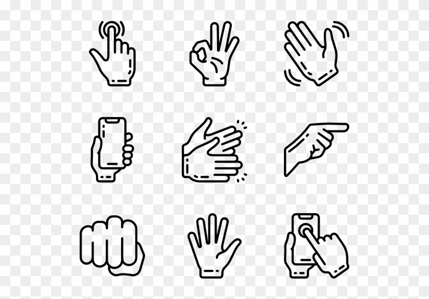 Hands - Garden Icon Line Art Png Clipart
