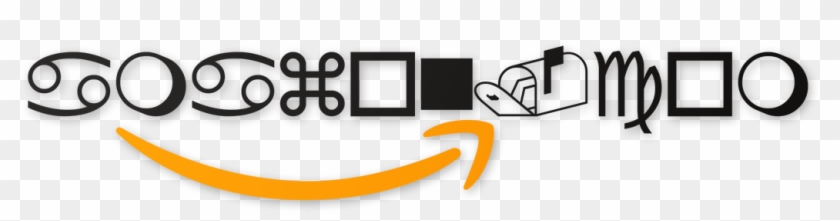 Amazon Logo In Wingdings - Calligraphy Clipart