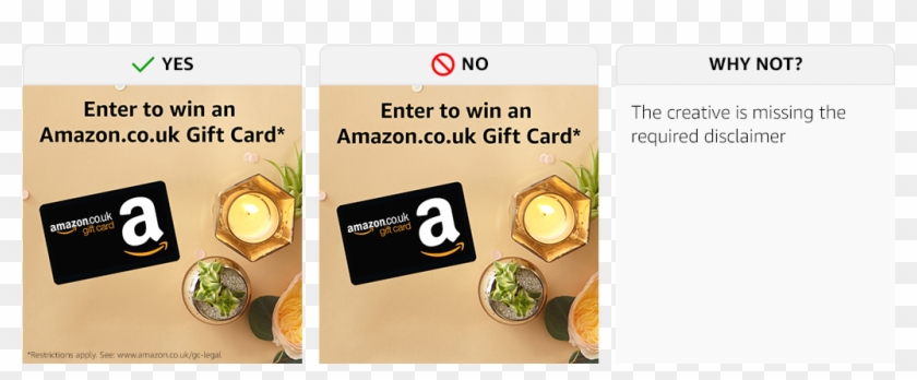 Always Display The Disclaimer When Showing Our Logos - Amazon Gift Card Clipart #606074
