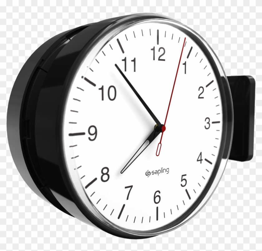 Round Analogue Clock Full Product View Noholews - Wall Clock Clipart #606181