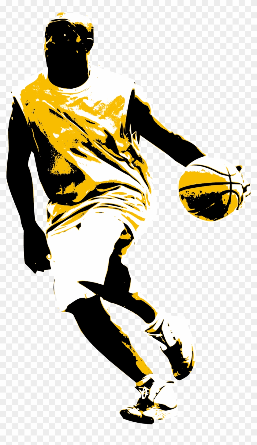Basketball Slam Dunk Sport Clip Art - Basketball Man Png Transparent Png #606915