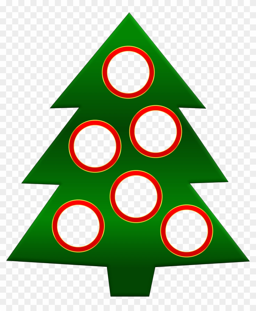 Free Icons Png - Christmas Tree Png Frames Clipart