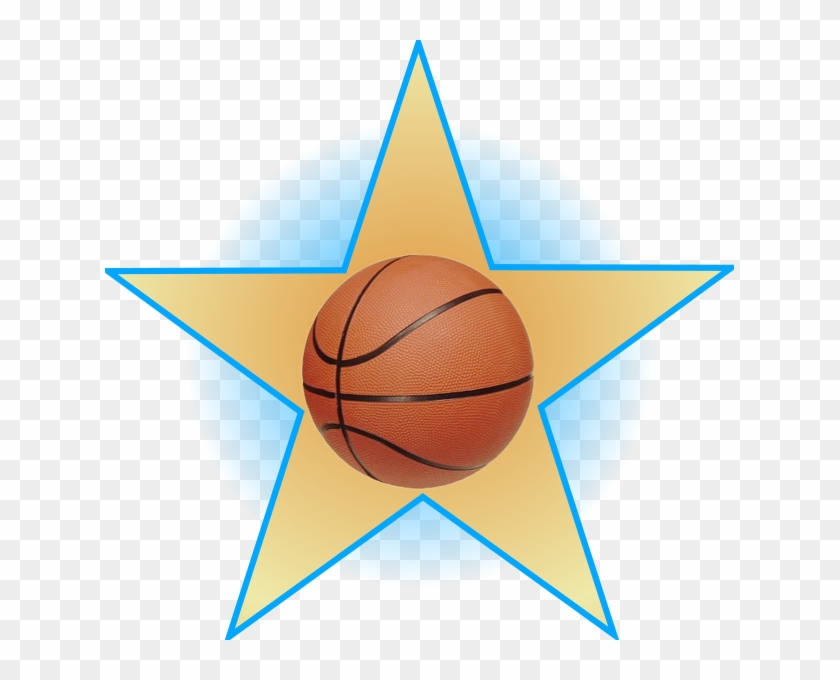 Wiki Star Basketball - Basketball And Star Clipart
