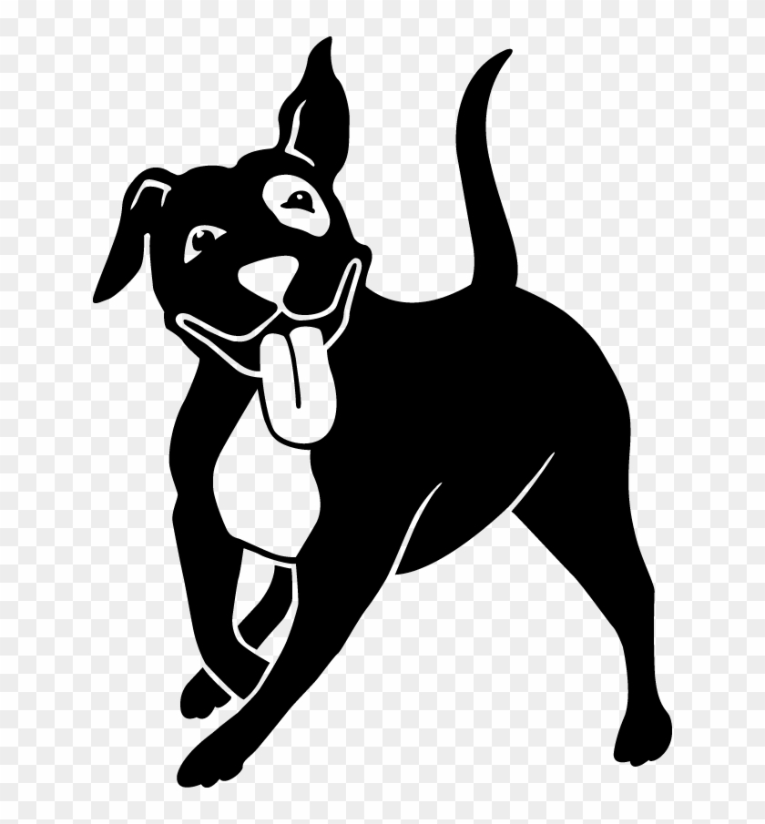 Dogs Png Black And White Clipart #607396