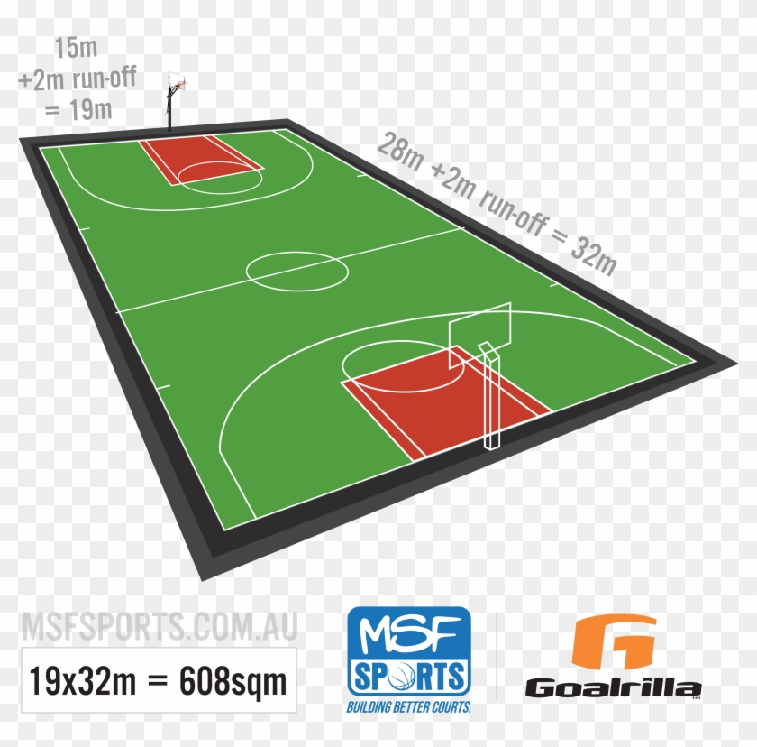 Backyard Basketball Court Options Hoops Blog Related - Home Basketball Mini Full Court Clipart #607920