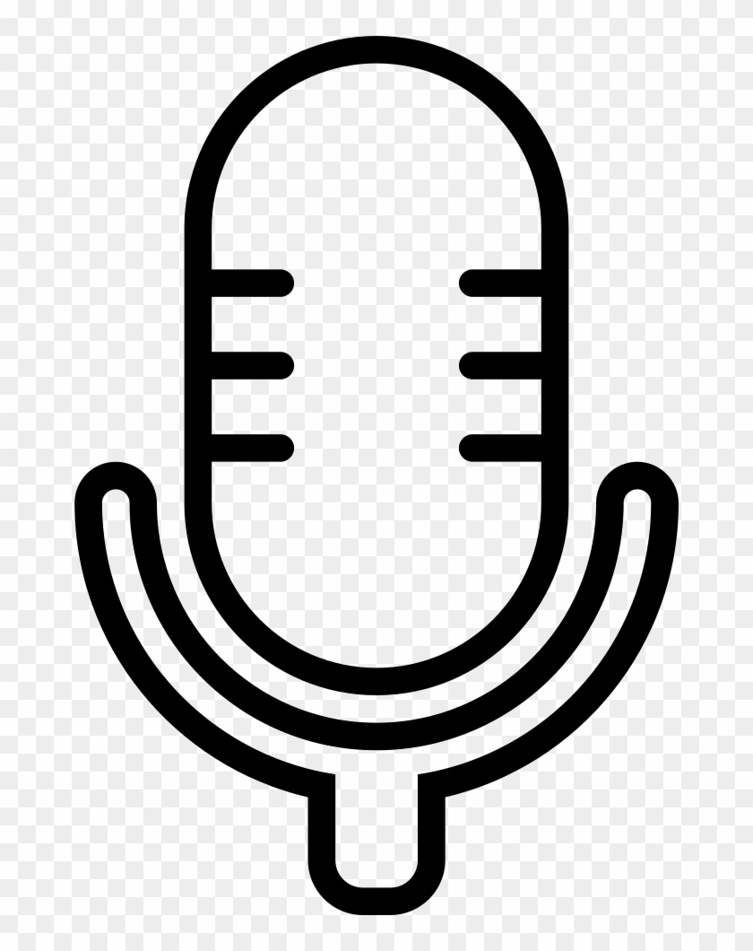 Png File Svg - Microphone Line Drawing Png Clipart #607946