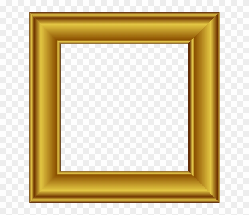 Gold Square Frame - Picture Frame Clipart #608105