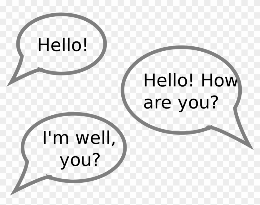 Open - Speech Bubble How Are You Clipart #608291