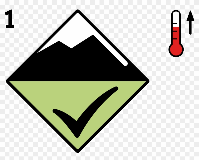Avalanche Low Danger Level Wet Snow Clipart