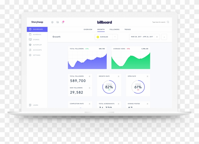 Manage Your Snapchat And Instagram Stories - Rebrandly Clipart #608534