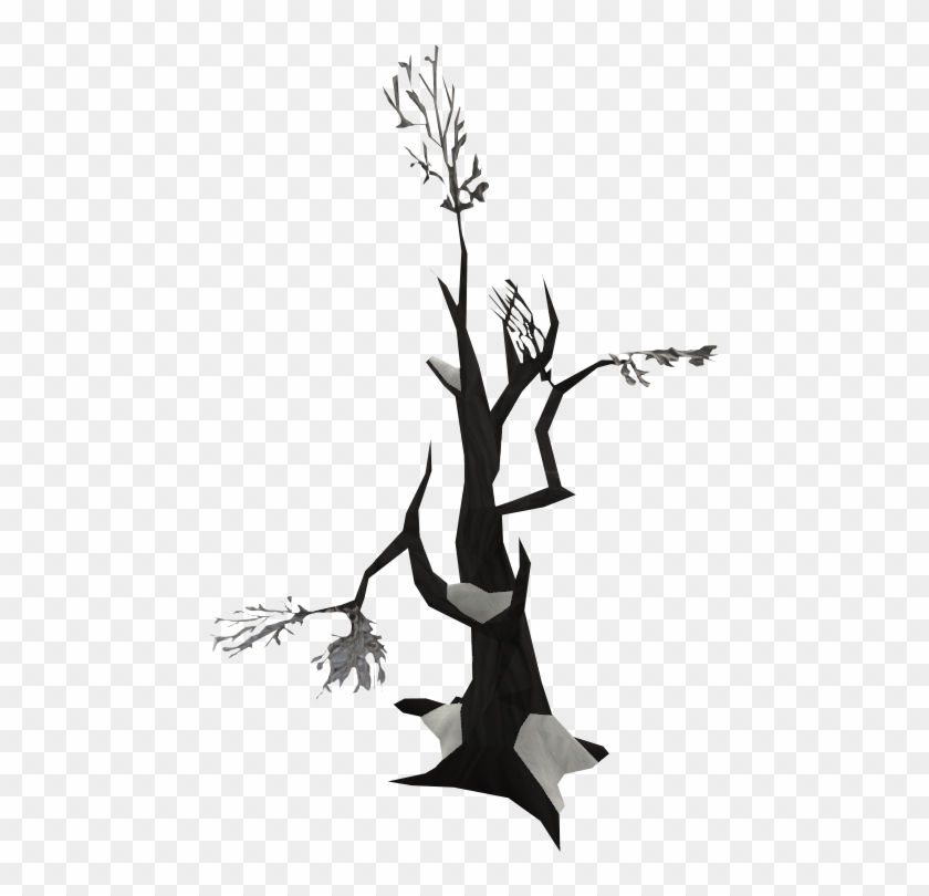 Dead Tree With Snow Clipart #608546