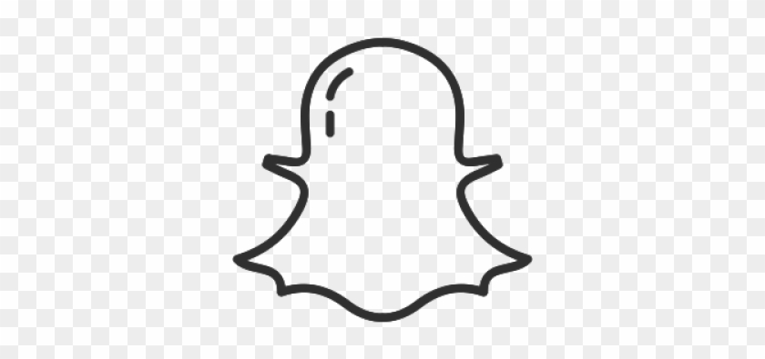Drawn Ghostly Snapchat Logo - White Snapchat Logo Png Clipart
