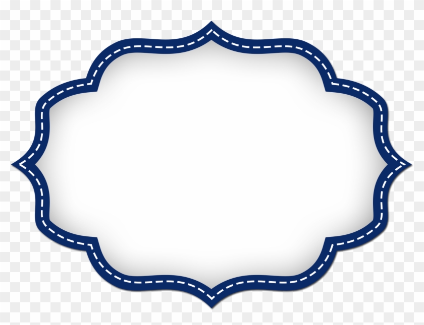 Pin By Monica Sa On Border Labels - Frame Azul Marinho Png Clipart