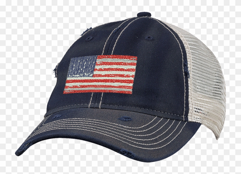 American Flag Hat - Baseball Cap Clipart