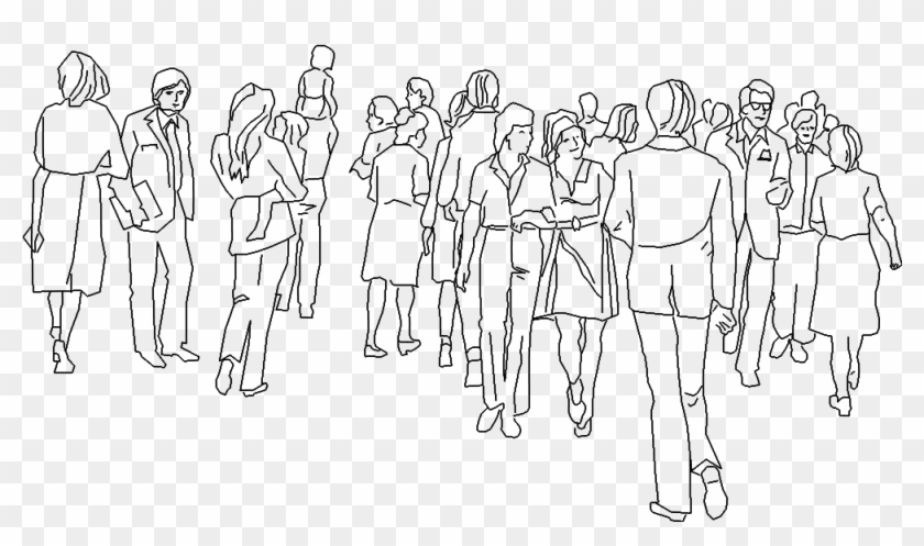 People - Line Art Clipart #609510