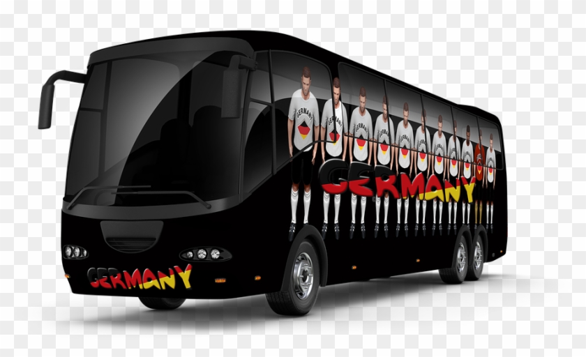 Football World Cup 2018, Football, Russia 2018, Russia - German Bus For World Cup 2018 Clipart