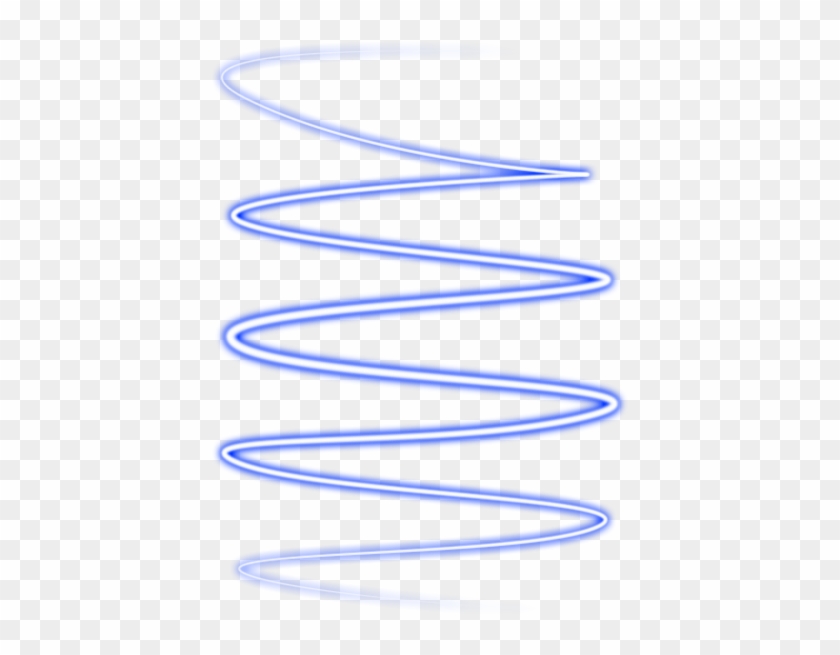 #ftestickers #lights #line #glow #effect #brush #abstract - Blue Swirl For Edits Clipart