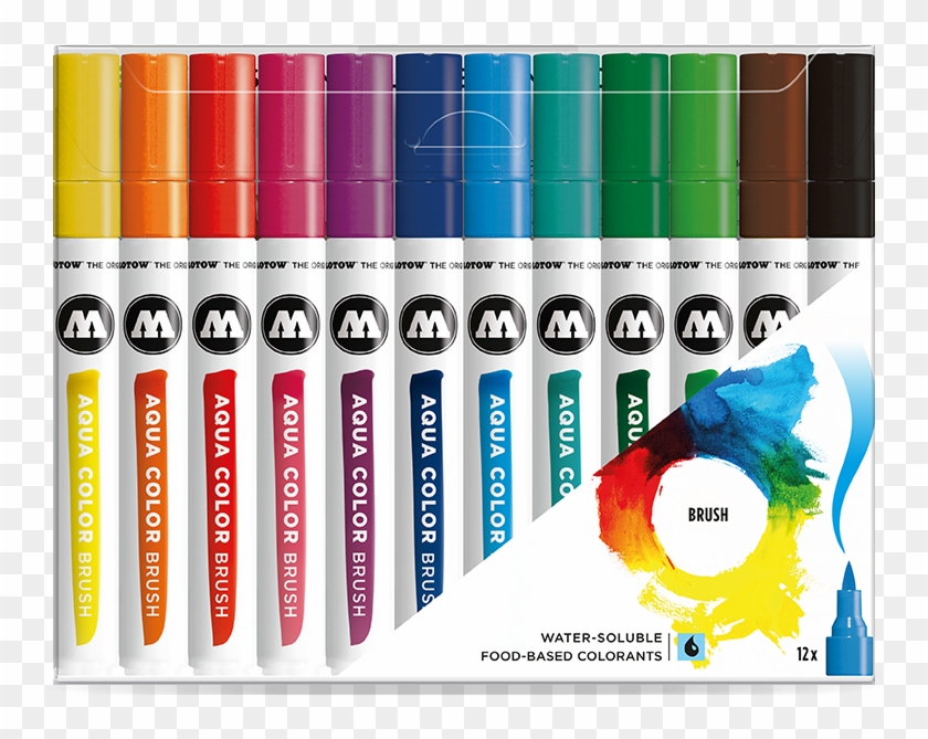 Aqua Colour Brush Clipart