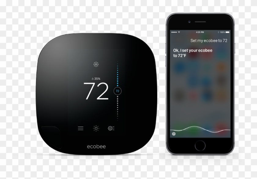 Nest And Ecobee Smart Wi-fi Thermostats - Ecobee3 Clipart #6000822