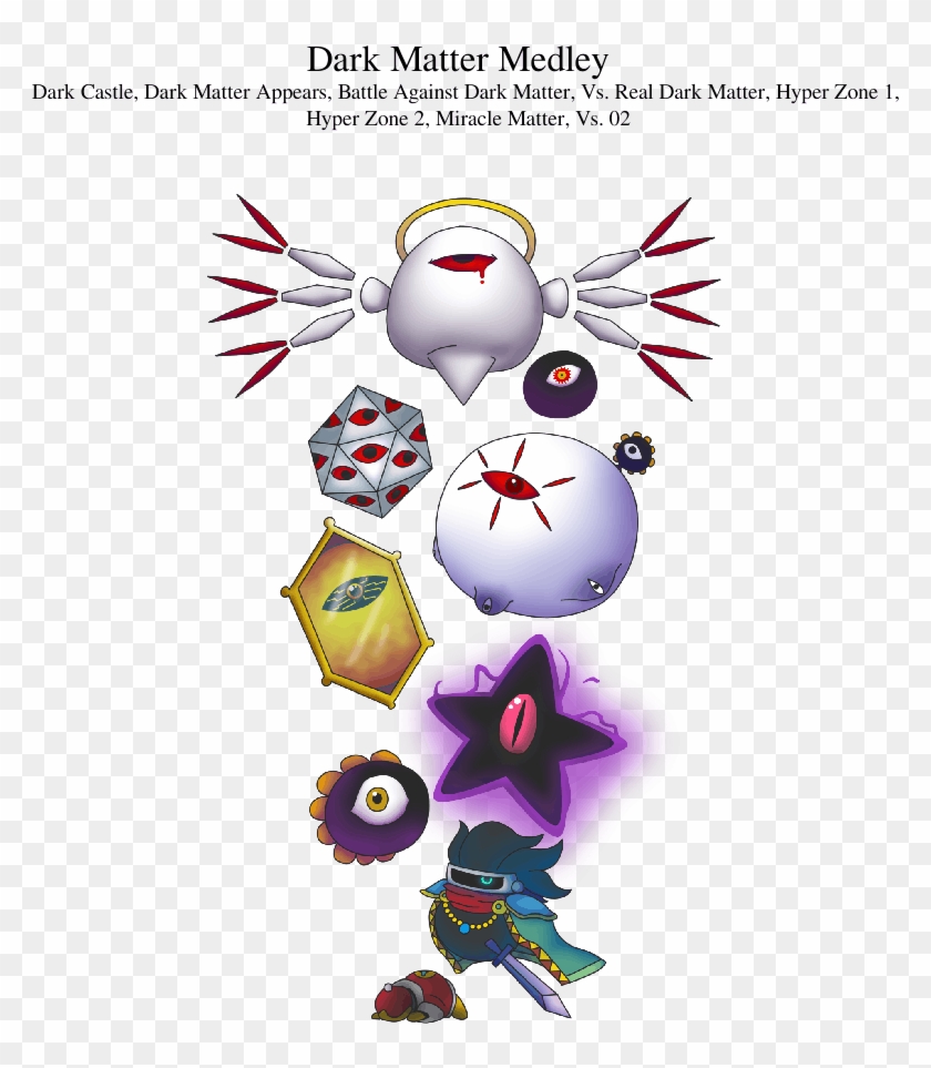 Kirby- Dark Matter Medley Sheet Music For Piano, Other - Kirby Miracle Matter Clipart
