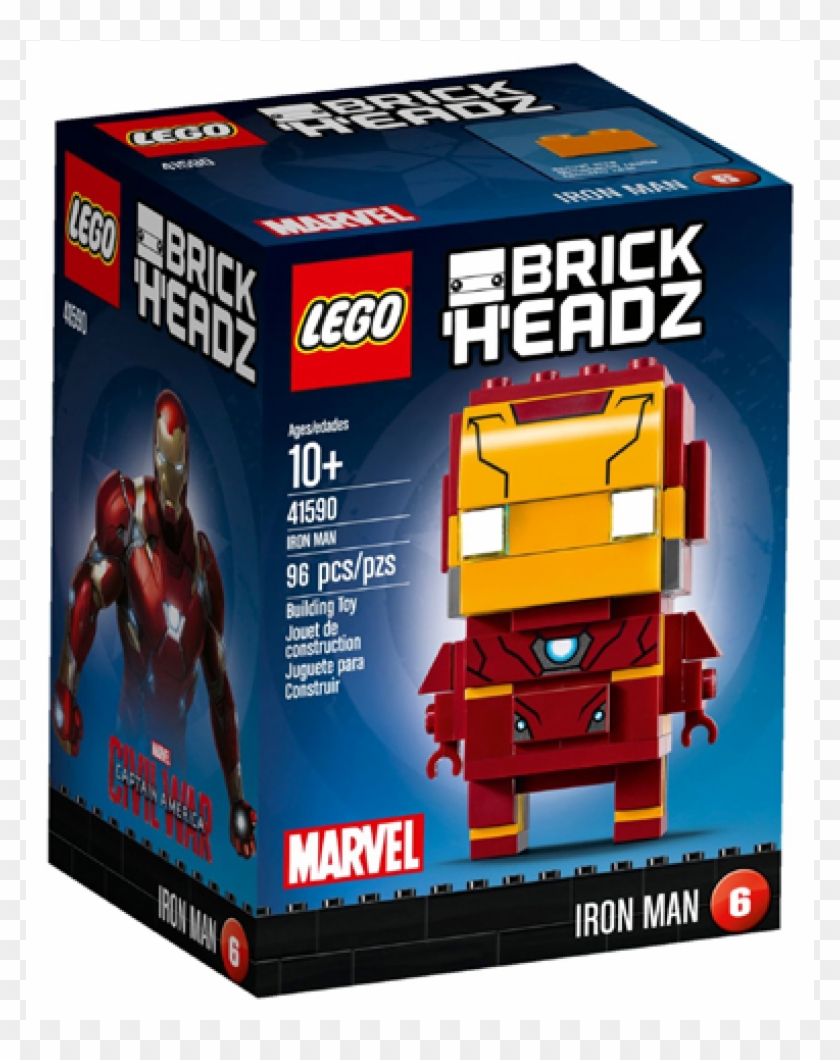 41590 1 - Lego Brickheadz Iron Man Clipart #6001284