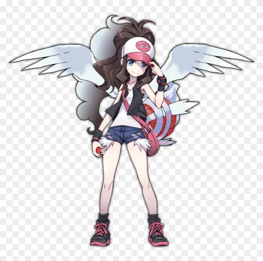 Heroine Of Truth White's Story - White Pokemon Hair Down Clipart