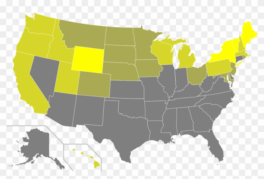 2007 Organic Acreage As A Percentage Of Total State - Us Senate Map 2019 Clipart #6003164