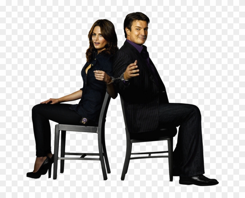 Couple From Castle Tv Show - Castle And Beckett Png Clipart #6003194