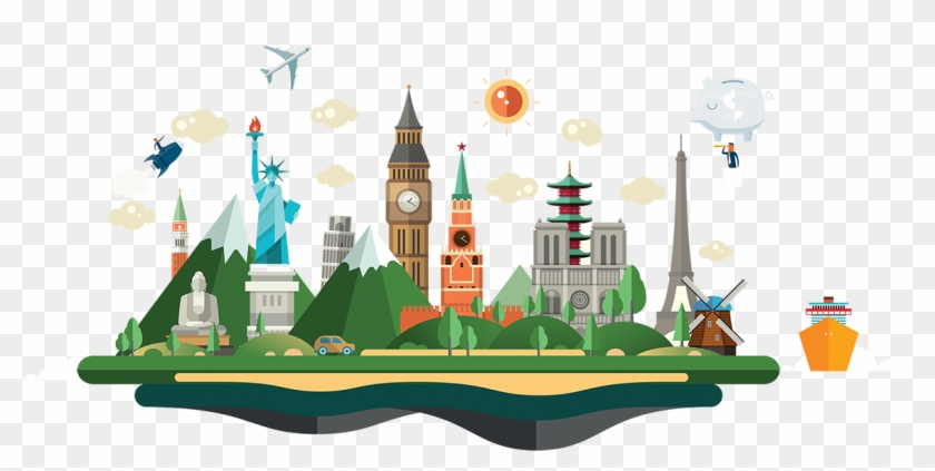 Travel Around The World Png Clipart #6003427
