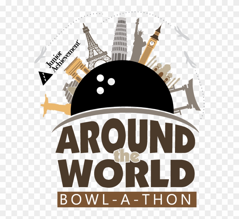 Around The World Bowl A Thon Logo Color - Around The World Logo Clipart #6003980