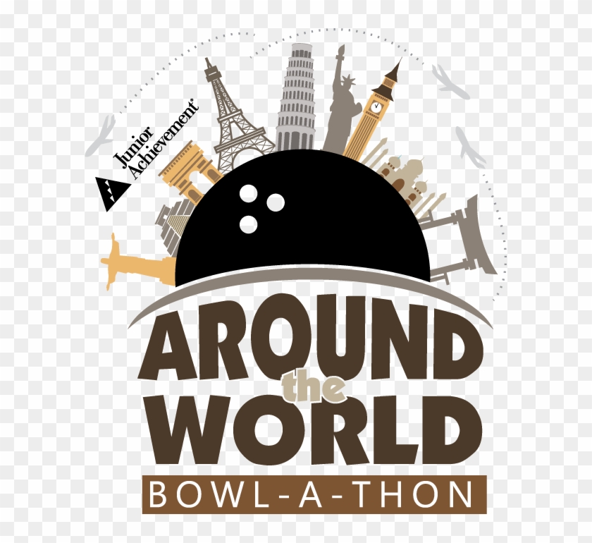 Around The World Bowl A Thon Logo Color - Around The World Logo Clipart