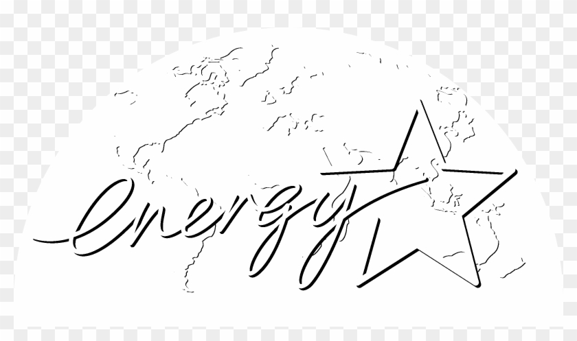 Energy Star Logo Black And White - Drawing Clipart #6004011