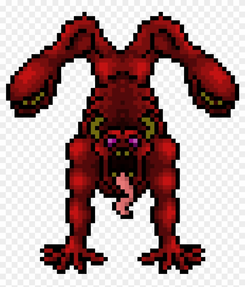Red Mutated Human - Creative Arts Clipart