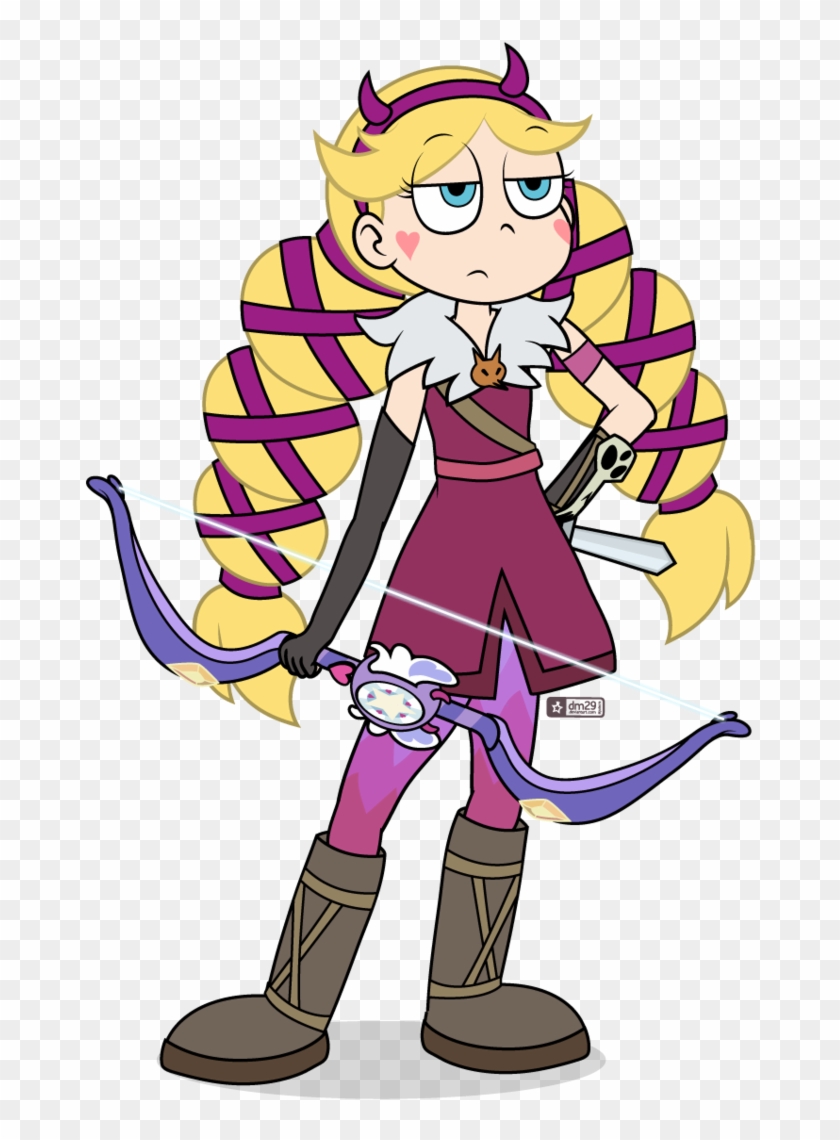 So Her Wand Turns Into A Bow - Star Vs The Forces Of Evil Wands Clipart