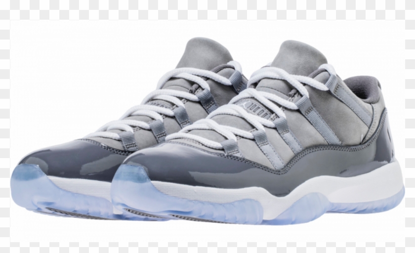 Air Jordan 11 Cool Grey Low - Jordan 11 Concord Low Grey Clipart