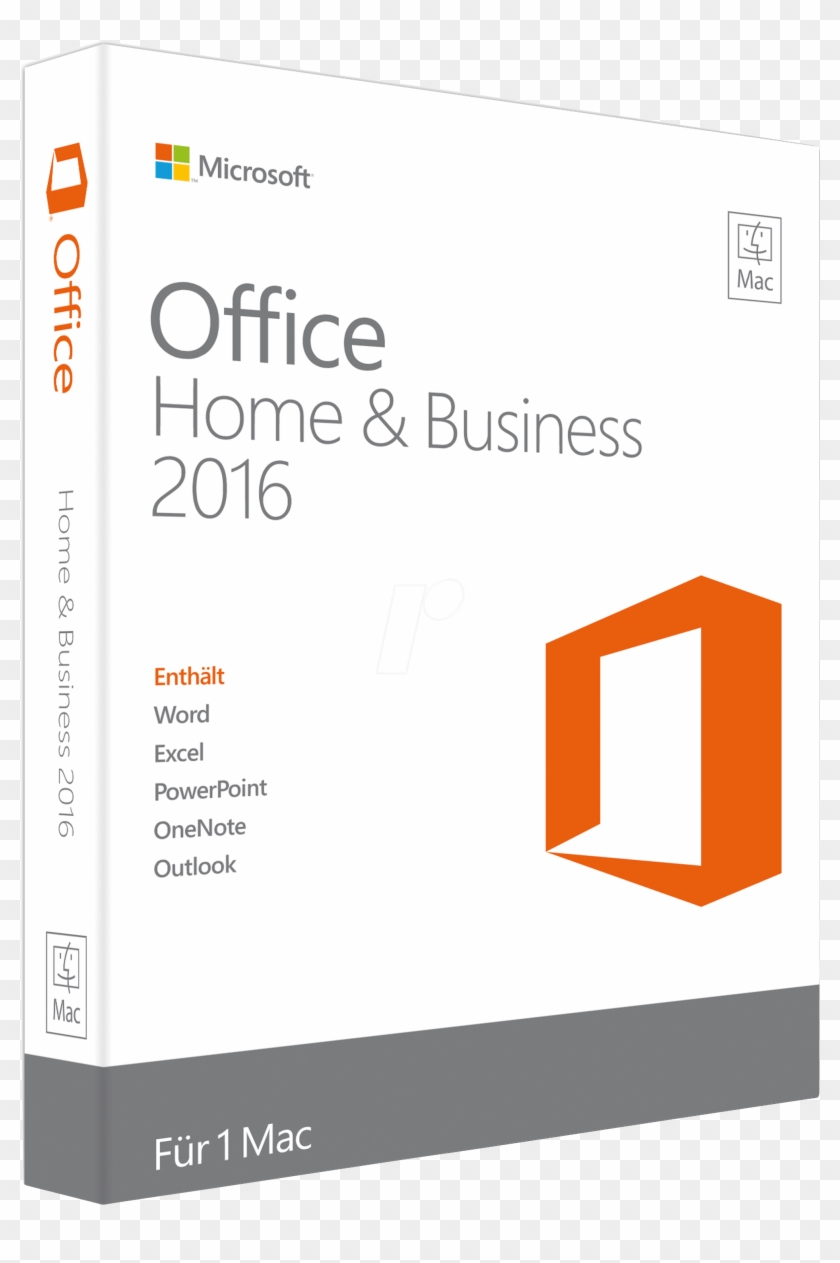 Office 2016mac B Microsoft Office 2016 Home Business - Microsoft Office 2016 Home And Student Png Clipart #6005646