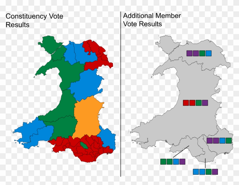 Welsh Assembly Election Map - Health Boards In Wales Clipart #6006066