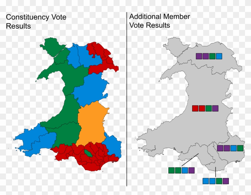 Welsh Assembly Election Map - Health Boards In Wales Clipart