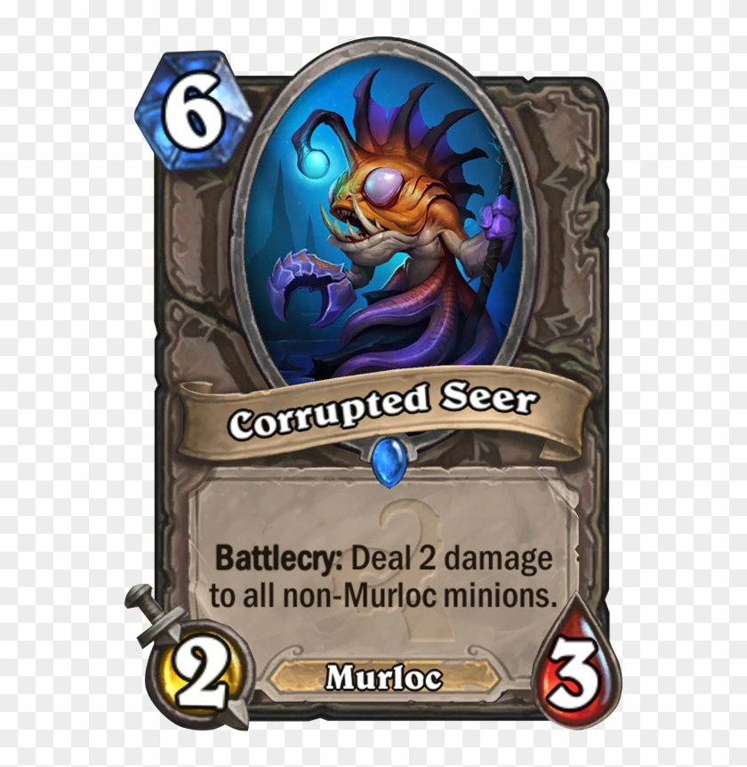 Corrupted Seer Card - Hearthstone Minion Card Clipart #6008370
