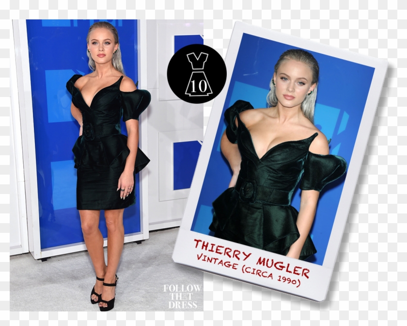 Charlotte Olympia Shoes, Lorraine Schwartz Jewels - Zara Larsson Short Dress Clipart