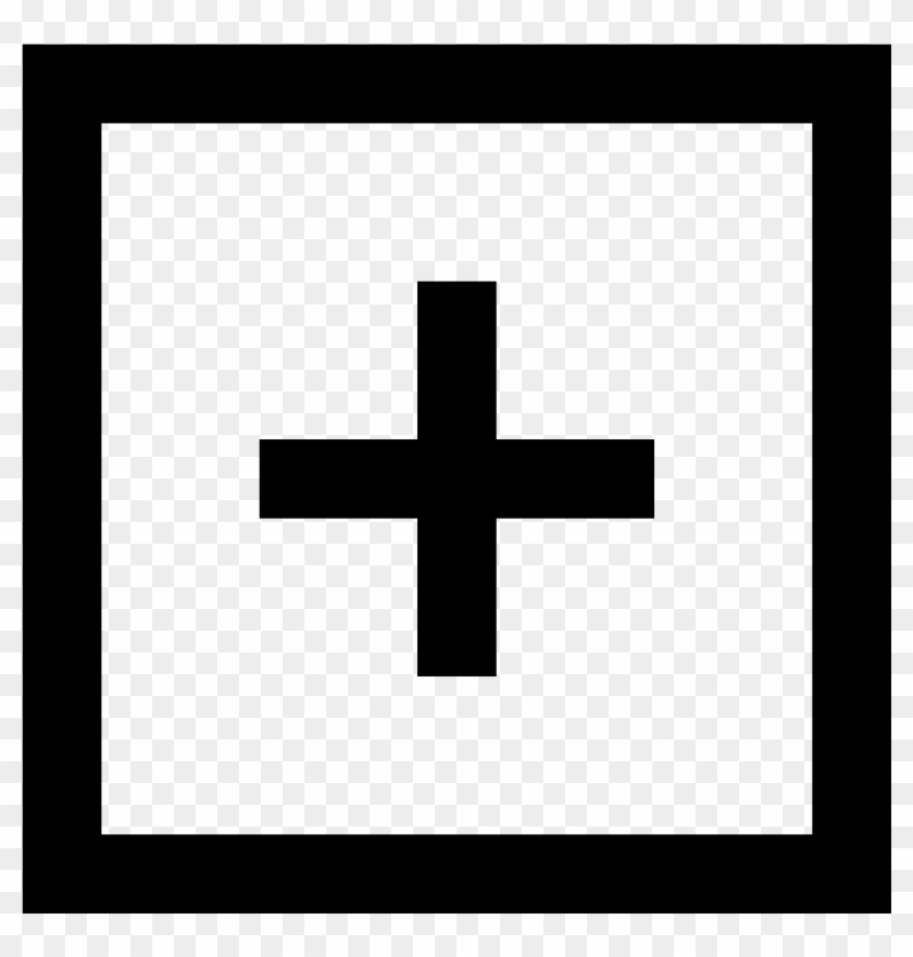 The Icon Shows A Box With A Cross Prominently Shown - Adobe Illustrator White Icon Clipart