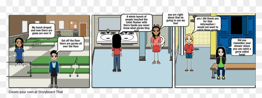 Health Germs - Cartoon Clipart #6010700