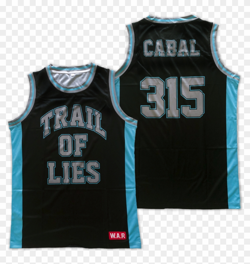 Image Of Trail Of Lies X Cabal Basketball Jersey - Sports Jersey Clipart